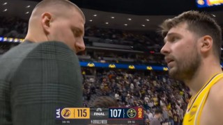 Kaiyun-大小胖聊啥呢？赛后约基奇径直走向东契奇！两人拥抱完后攀谈几句